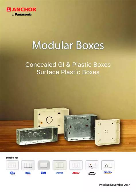 modular electrical box price|modular box size list.